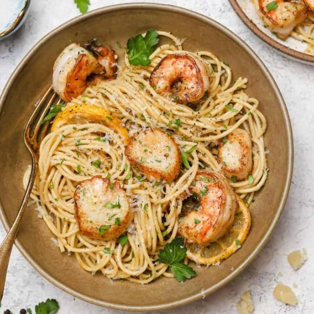 Shrimp & Scallops.