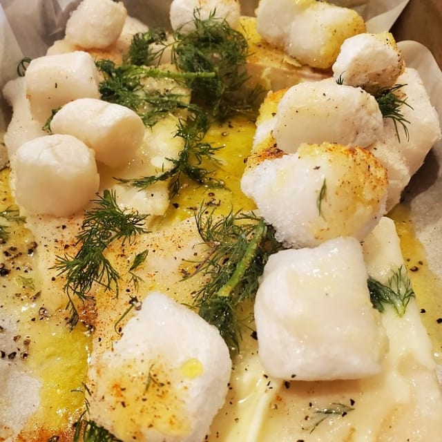 Haddock & Scallops.