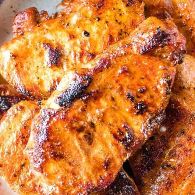 Grilled Boneless Pork Chops.