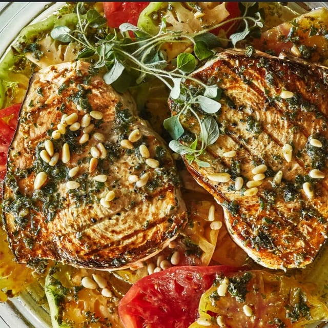 Grilled Swordfish.