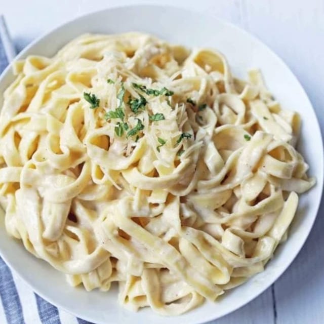Fettuccine Alfredo.