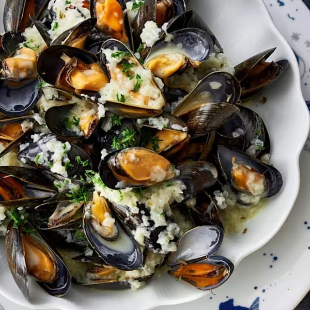 Mussels Blanco.