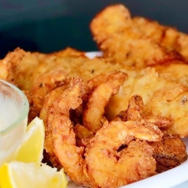 Fried Haddock & Shrimp.