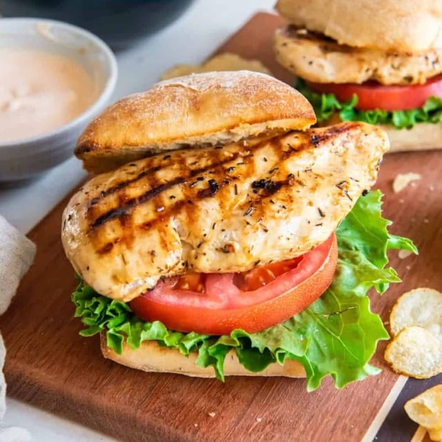 Grilled Chicken Sandwich.