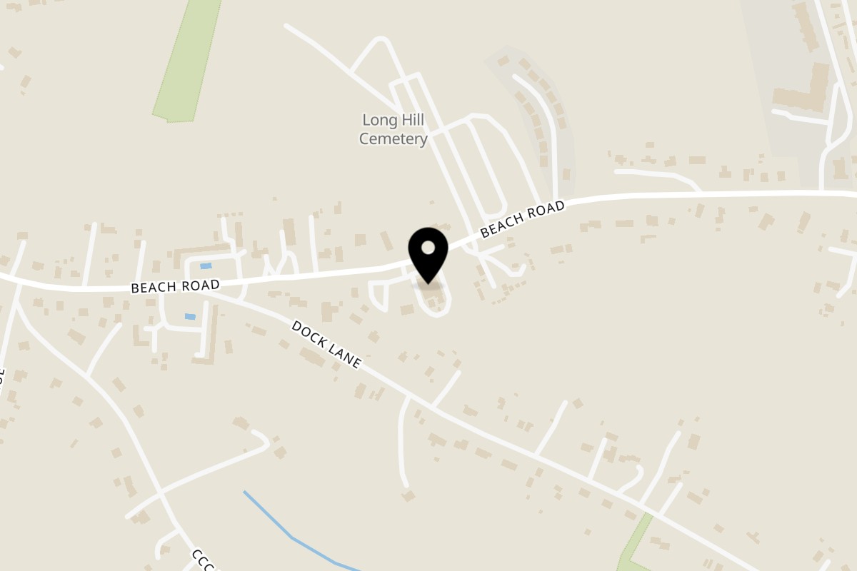 Map showing the location of Hungry Traveler on 98 Beach Rd in Salisbury